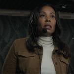 Mia’s suede trucker jacket on The Morning Show