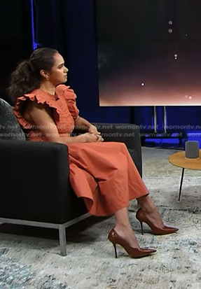 Misty Copeland’s orange smocked dress on Today