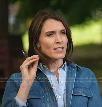 Molly Hunter’s denim jacket on NBC News Daily