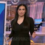 Morgan’s black twisted waist dress on NBC News Daily
