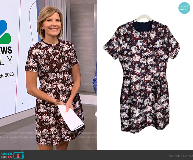 Mother of Pearl Floral Print Mini Dress worn by Kate Snow on NBC News Daily