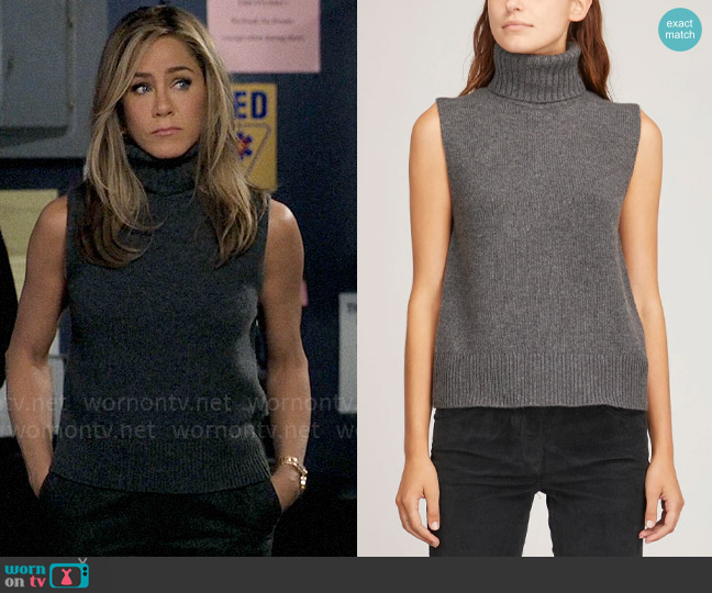 Nili Lotan Arthur Cashmere Top worn by Alex Levy (Jennifer Aniston) on The Morning Show