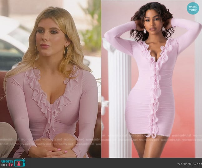 Oh Polly Yara Ruffle Mini Dress worn by Alexandra Rose (Alexandra Rose) on Selling the OC