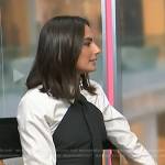 Paige Desorbo’s black tie neck mini dress on NBC News Daily