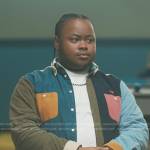 Papa’s multicolor corduroy shirt on The Chi