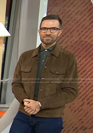 Preston Konrad’s brown suede jacket on Today