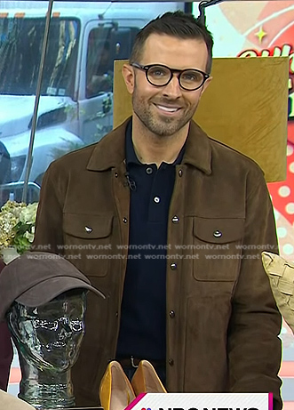 Preston Konrad’s brown suede jacket on Today