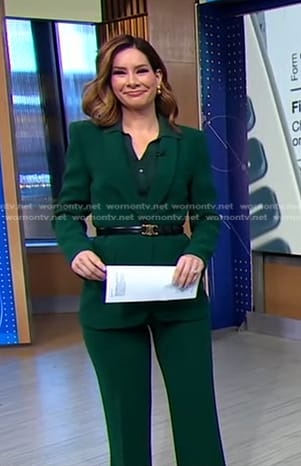 Rebecca’s green blazer on Good Morning America