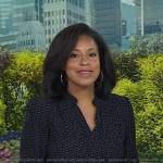 Sheinelle’s black dotted blouse on Today