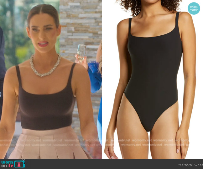 Skims Fits Everybody Square Neck Sleeveless Bodysuit worn by Polly Brindle (Polly Brindle) on Selling the OC
