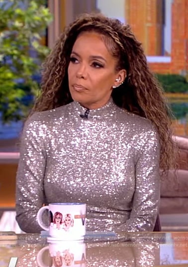 Sunny’s silver sequin top on The View