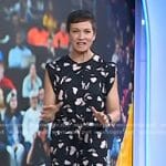 Stephanie’s black floral jumpsuit on Today