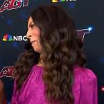 Terri’s pink satin dress on Extra