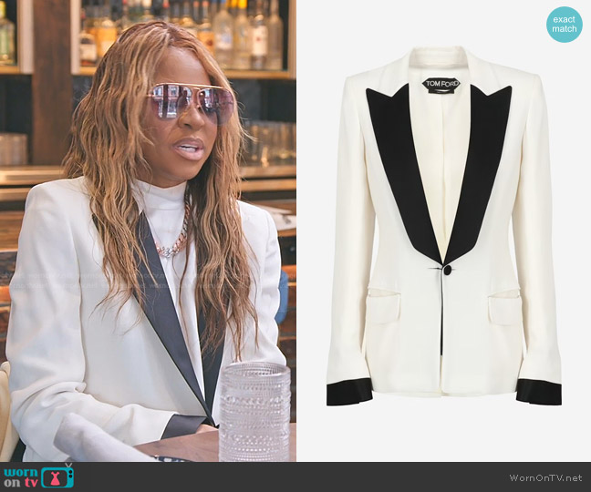 Tom Ford Single Breasted Blazer worn by Mary Cosby on The Real Housewives of Salt Lake City