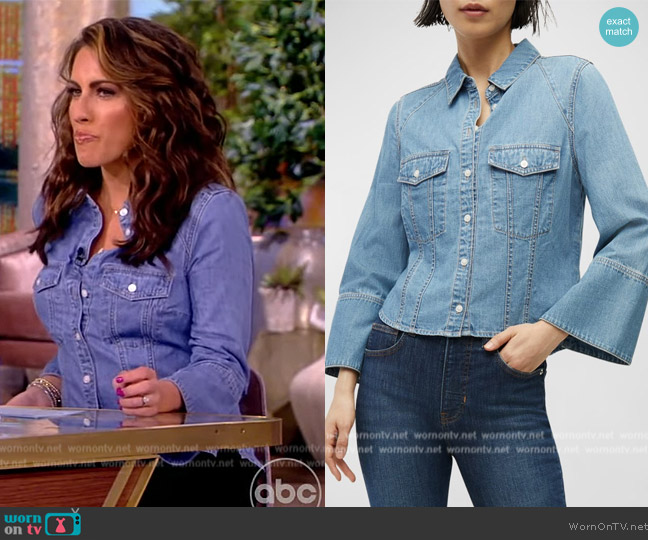 Veronica Beard Tivi Denim Shirt worn by Alyssa Farah Griffin on The View
