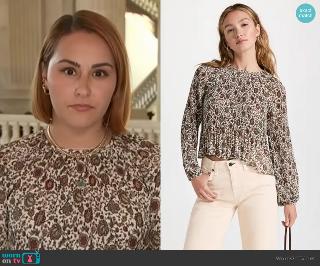 Veronica Beard Lewin Top worn by Ali Vitali on NBC News Daily