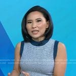 Vicky’s blue textured vest on Today