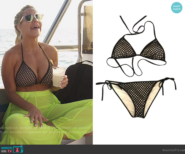 Victoria Secret Mesh Bikini worn by Jennifer Pedranti on The Real Housewives of Orange County