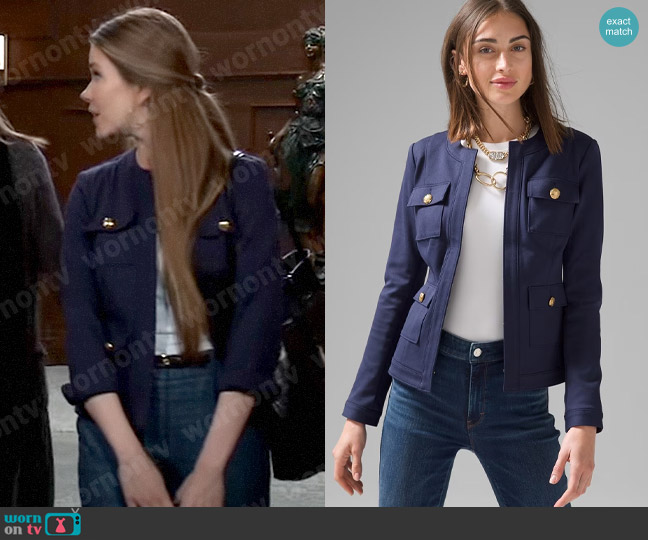 White House Black Market Stylist Jacket worn by Molly Lansing-Davis (Brooke Anne Smith) on General Hospital