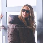 Whitney’s brown monogram puffer jacket on The Real Housewives of Salt Lake City