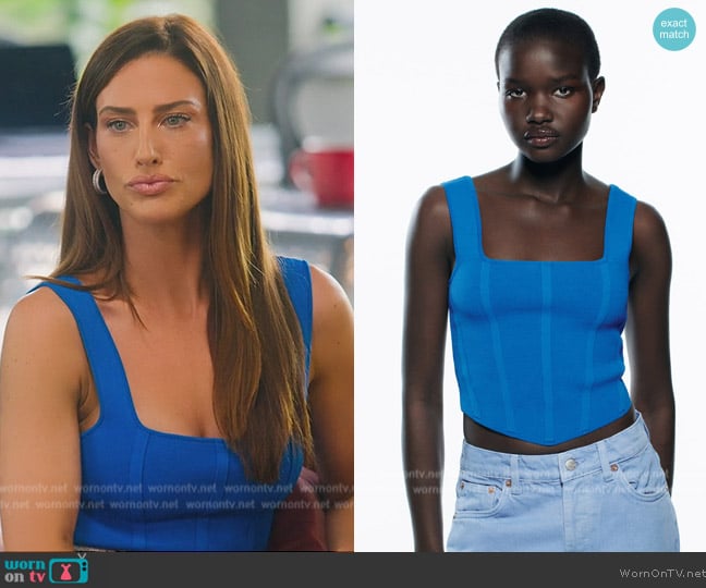 Zara Knit Corset Top worn by Polly Brindle (Polly Brindle) on Selling the OC