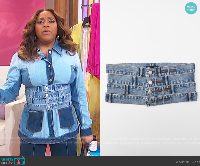 Zara Denim Sash Belt worn by Sherri Shepherd on Sherri