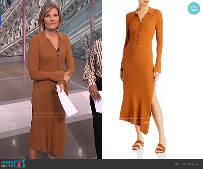 A.L.C. Lance Knit Dress worn by Kate Snow on NBC News Daily
