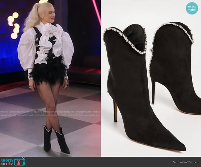 Alexandre Vauthier Western Boots worn by Gwen Stefani on The Voice