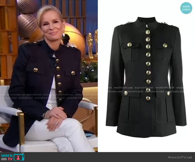 Michael Kors Button-up Military Jacket worn by Dr. Jennifer Ashton on Good Morning America