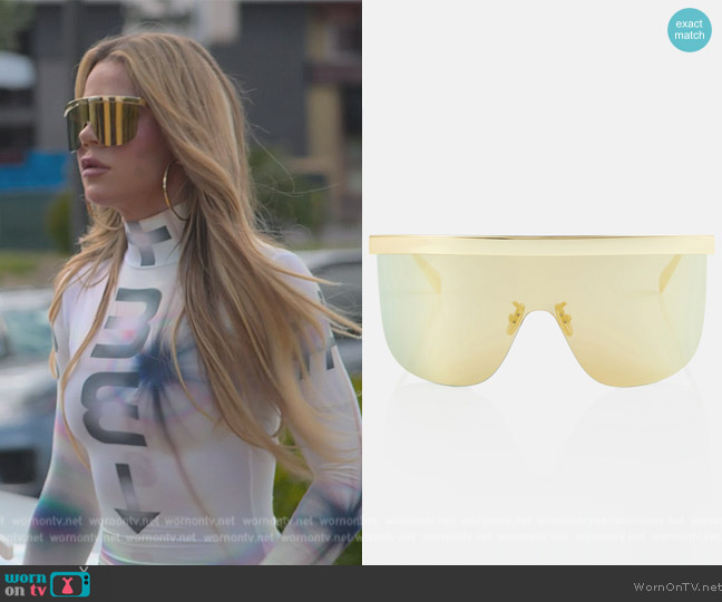 Celine Flat-top sunglasses worn by Khloe Kardashian (Khloe Kardashian) on The Kardashians