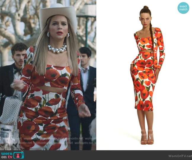 Etx Panno Amatista Dress worn by (Luz Cirpriota) on Elite