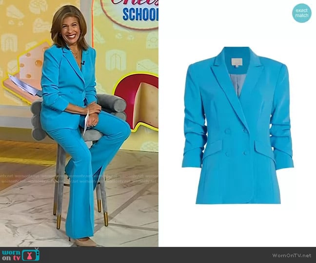 Cinq a Sept Kris Blazer in Atomic Blue worn by Hoda Kotb on Today