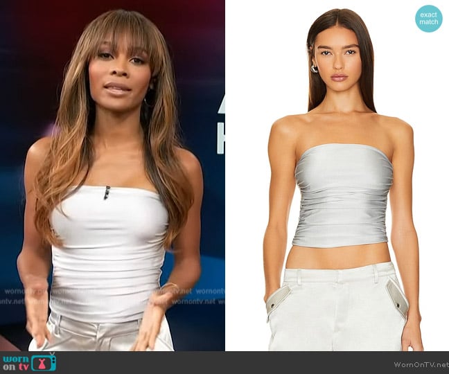 Ser.O.Ya Debbi Top worn by Zuri Hall on Access Hollywood
