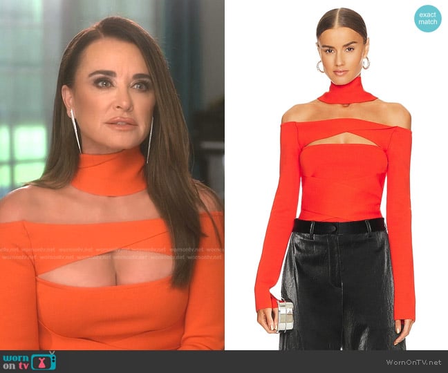 Gauge81 Denia Top worn by Kyle Richards on The Real Housewives of Beverly Hills