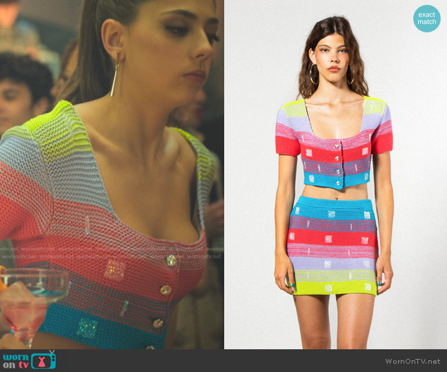 Eleonora Gottardi Mid-Sleeves Jacket worn by Sara (Carmen Arrufat Blasco) on Elite