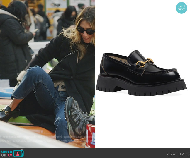 Gucci Harald Horsebit Platform Loafer worn by Erin Lichy on The Real Housewives of New York City