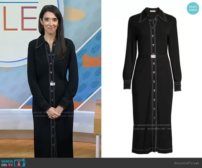 Tory Burch Jersey Knit Polo Dress worn by Sally Holmes on Today