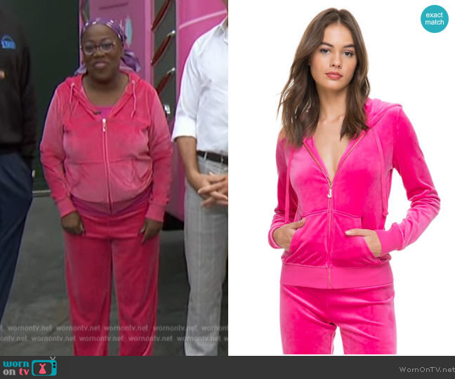 Juicy Couture Ultra Luxe Velour Robertson Jacket worn by Sheryl Underwood on The Talk