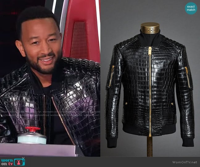 Maison MJZ MJZ 07 Bomber Jacket worn by John Legend on The Voice