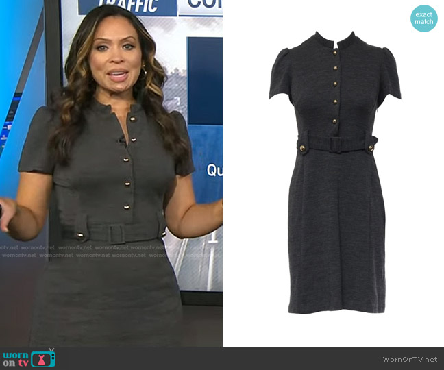 Milly Belted Button Up Dress worn by Adelle Caballero on Today