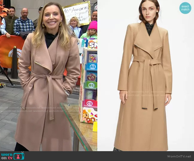 Ted Baker Rosell Wrap-Over Wool-Blend Coat