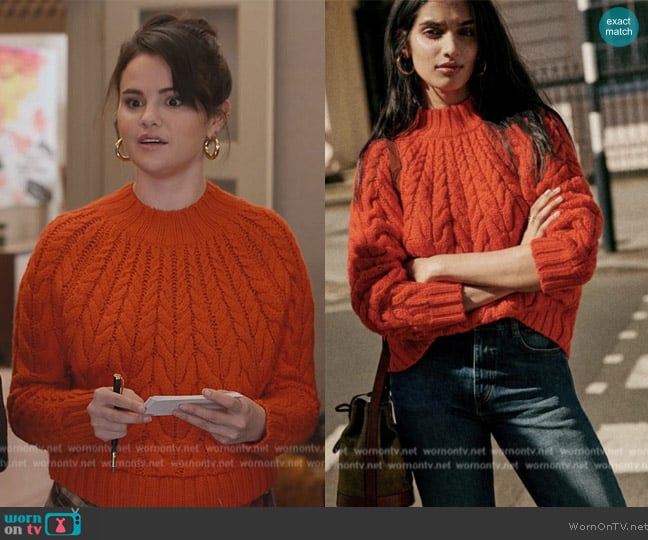 Sezane Diego Jumper worn by Mabel Mora (Selena Gomez) on Only Murders in the Building