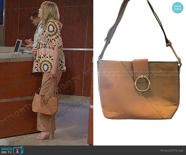Topshop Two Tone Shoulder Bag worn by Nicole Walker (Arianne Zucker) on Days of our Lives