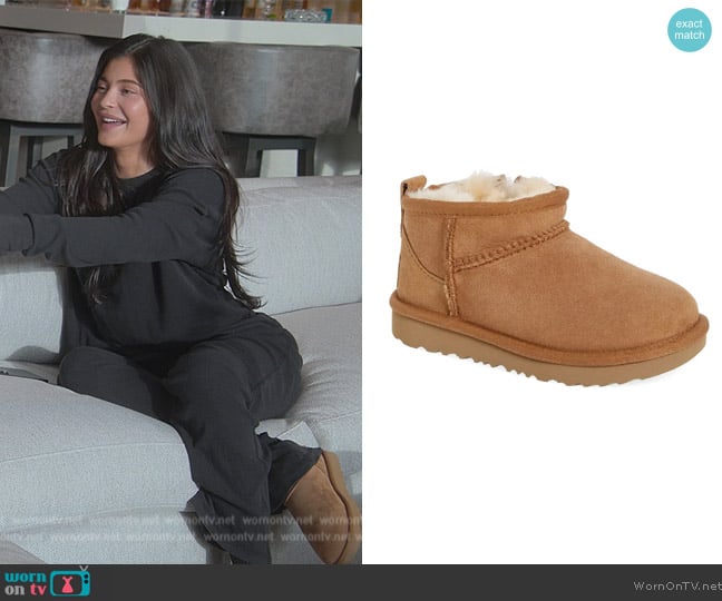 Ugg Classic Ultra Mini Water Resistant Boot worn by Kylie Jenner (Kylie Jenner) on The Kardashians
