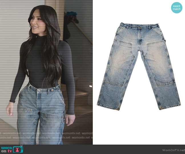 Carhartt Vintage Carhartt Denim Jeans worn by Kim Kardashian (Kim Kardashian) on The Kardashians