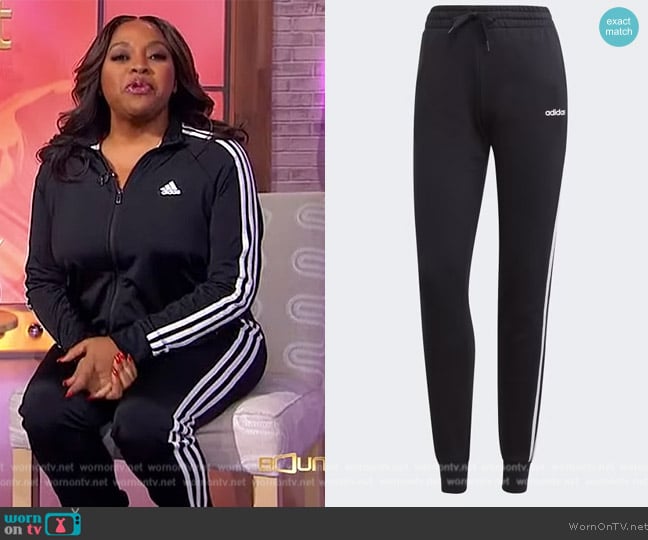 Adidas Essentials 3 Stripes Joggers worn by Sherri Shepherd on Sherri