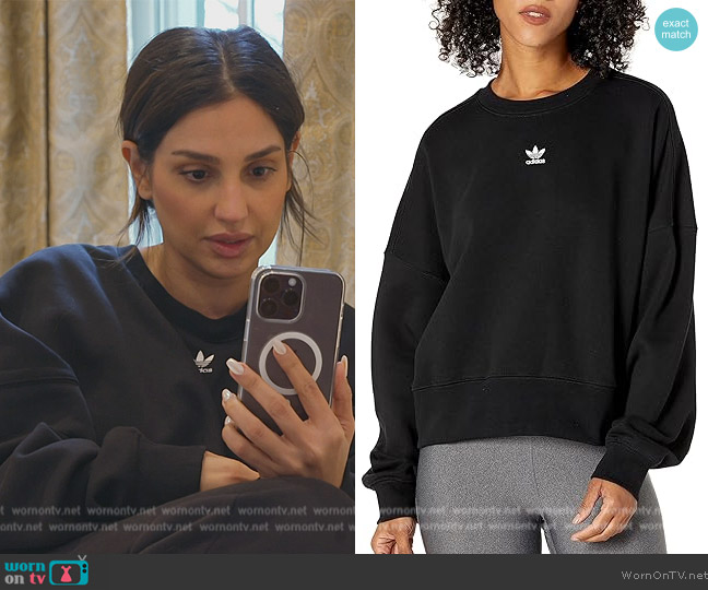 Adidas Adicolor Essentials Fleece Sweatshirt worn by Leva Bonaparte on Southern Charm