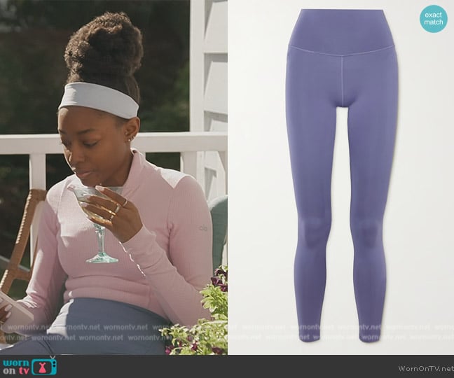 Alo Yoga Airlift stretch 7/8 leggings worn by Venita Aspen on Southern Charm