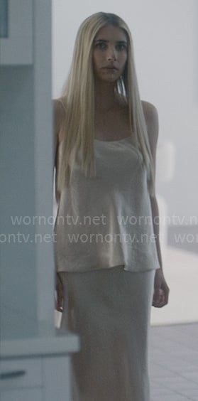 Anna’s matching cami and skirt set on American Horror Story