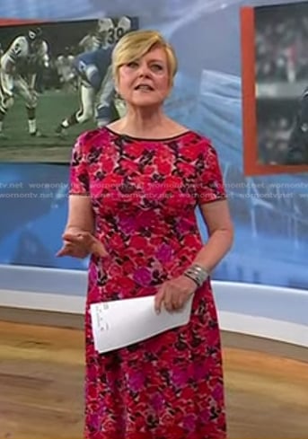 Anne’s red floral dress on Today